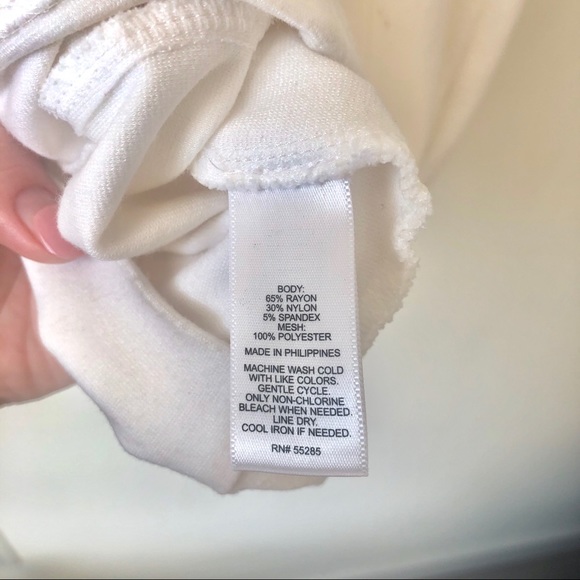 Express White Dress with Sheer Size 2 - Picture 9 of 9